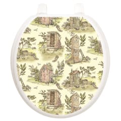 TOILET TATTOOS OUTHOUSE TOILE - ROUND