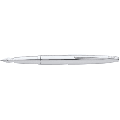 ATX Pure Chrome Fountain Pen, Medium Nib