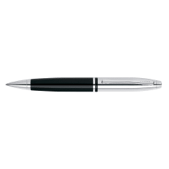 CROSS Calais Chrome / Black Lacquer Ballpoint Pen