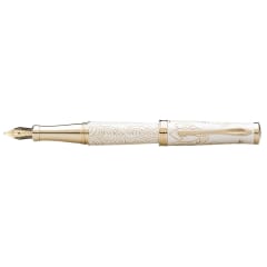 CROSS Year of Horse Sauvage White Lacquer /23ct Fountain Pen, Medium Nib