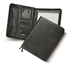 FILOFAX A4 METROPOL ZIP FOLDER W/CALC BLK