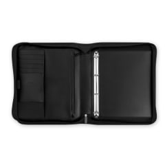 A4 METROPOL ZIP FOLDER W/HNDL BLACK