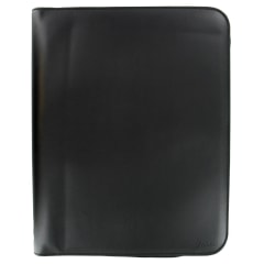 A4 METROPOL ZIP FOLDER W/RINGS BLACK