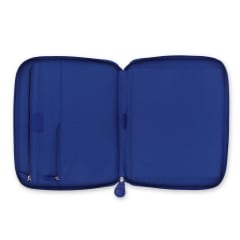 A4 PENNYBRIDGE ZIP FOLDER COBALT BLUE