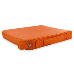 A4 PENNYBRIDGE ZIP FOLIO Hndl TANGERINE