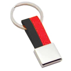 Two Tone Sq Plate Keyring