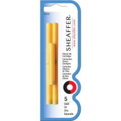 SHEAFFER Skrip FP Ink Cartridge Gold Blister 5pk