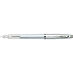 Sheaffer® 100 9306 Brushed Chrome Fountain Pen With Chrome trim - Medium