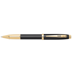 Sheaffer® 100 9322 Glossy Black Ballpoint Pen With Gold-tone trim