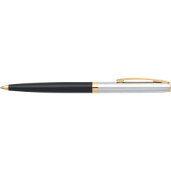 Sheaffer® SAGARIS 9475 Gloss Black Barrel and Chrome Cap Ballpoint Pen With Gold Tone  trim