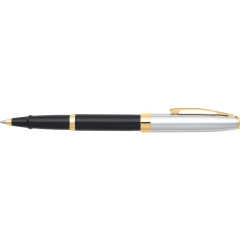 Sheaffer® SAGARIS 9475 Gloss Black Barrel and Chrome Cap Rollerball Pen With Gold Tone  trim