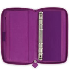 PER COM SAFFIANO ZIP ORGANISER RASPBERRY