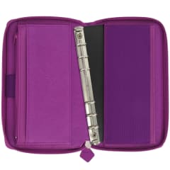 PER COM SAFFIANO ZIP ORGANISER RASPBERRY