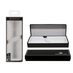 Sheaffer® 100 Glossy Black/Brsh Chrome Cap Rollerball Pen HSB