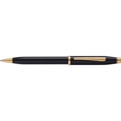 CROSS Century II Black Lacquer 23CT Ballpoint Pen