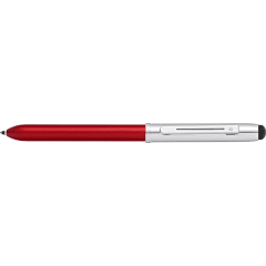 Quattro Metallic Red/Chrome Medium Fountain Pen