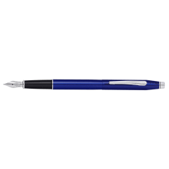 Classic Century Blue Lacquer Fountain Pen, Medium Nib