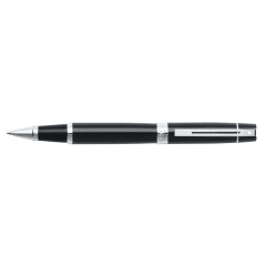 Sheaffer® 300 9312 Glossy Black Rollerball Pen With Chrome trim