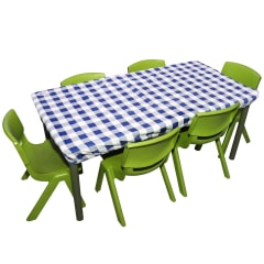 SILLY BILLYZ Tablecloth120cmx80cm Gingham Blue