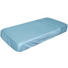 COT 1PC COMBO FITTED DUSTY BLUE POLYCOT