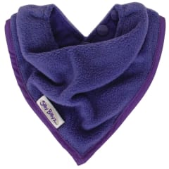 SILLY BILLYZ FLEECE BANDANA BIB PURPLE