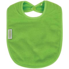 FLEECE PLAIN LARGE BIB LIME