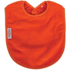 FLEECE PLAIN LARGE BIB ORANGE