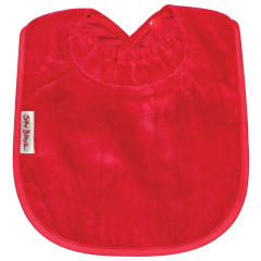 TOWEL PLAIN LARGE BIB RED