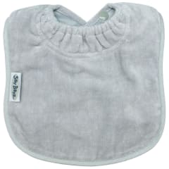 TOWEL PLAIN LARGE BIB SILVER