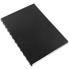 A4 Notebook Black Folio Refill 56pk