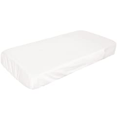 SILLY BILLYZ COT 1PCE COMBO FITTED WHITE POLYCOTTON