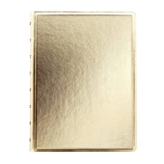 A5 SAFFIANO NOTEBOOK METALLIC GOLD