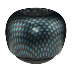 APPLE CARBON FINISH BOWL BLUE