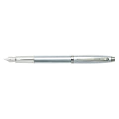 Sheaffer® 100 Brushed Chrome/Chrome Medium Fountain Pen HS