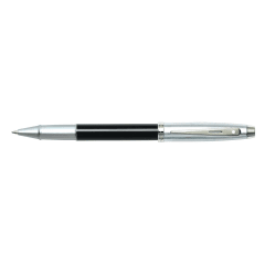 Sheaffer® 100 9313 Glossy Black Rollerball Pen With Chrome cap and Chrome trim