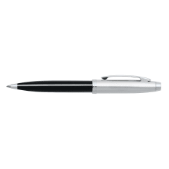 Sheaffer® 100 9313 Glossy Black Ballpoint Pen With Chrome cap and Chrome trim