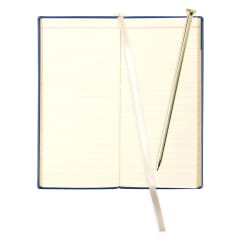 LETTS Legacy Slim Pkt N/Book w/ Gld pen Blue