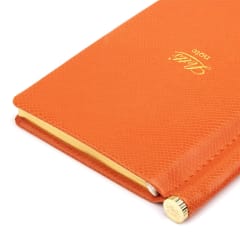 LETTS Legacy Slim Pkt N/Book w/ Gld pen Orng