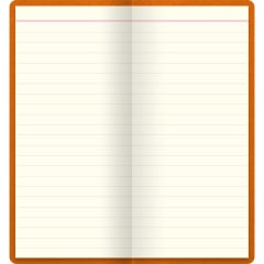 LETTS Legacy Slim Pkt N/Book w/ Gld pen Orng