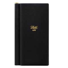LETTS Legacy Slim Pkt N/Book w/ Gld pen Blk