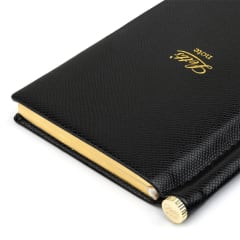 LETTS Legacy Slim Pkt N/Book w/ Gld pen Blk