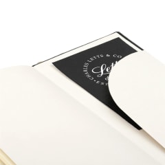 LETTS Origins Slim Pkt N/Book w/ Gld pen Blk