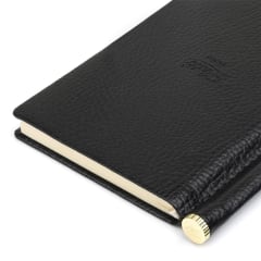 LETTS Origins Slim Pkt N/Book w/ Gld pen Blk