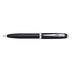 100 Black Lacq/Chrome Plate Ballpoint Pen