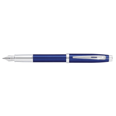 Sheaffer® 100 9339 Glossy Blue Fountain Pen With Chrome trim - Medium