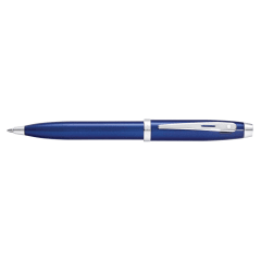 Sheaffer® 100 9339 Glossy Blue Ballpoint Pen With Chrome trim