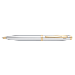 Sheaffer® 100 Chrome/Gold Trim Plate Ballpoint Pen