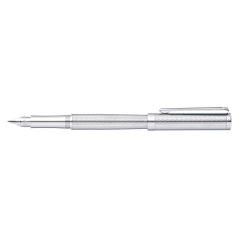 Intensity Engraved Chrome Medium Fountain Pen