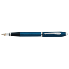 Townsend Quartz Blue Lacquer Fountain Pen, Medium Nib