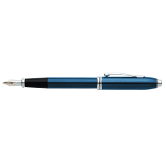 Townsend Quartz Blue Lacquer Fountain Pen, Medium Nib